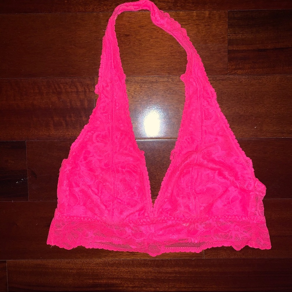 Victoria Secret PINK halter lace bralette